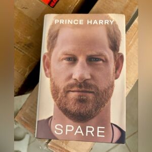 Spare hardcover book by Prince Harry